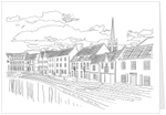 A5 Greeting Card of Riverside View Norwich