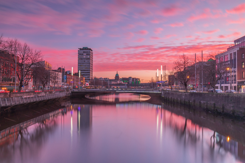River Liffey from O'Connell Bridge, Dublin