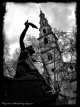 St Clement Danes B/W