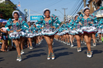 Female members of a Caporales dance group