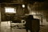 Auschwitz crematoria interior 4 sepia