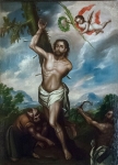 Nave painting, St. Sebastian
