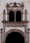 Templo de la Soledad, façade, portal archivolt & ajimez