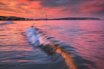 z3252 Sunset Wavelet, Shanklin Beach