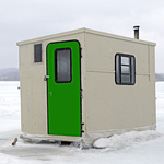 Ice shack New Brunswick Canada