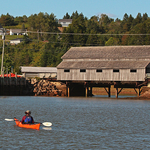 Irish River #1 covered bridge New Brunswick Canada Kayak