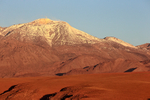 Active volcano Putana at sunset, Chile
