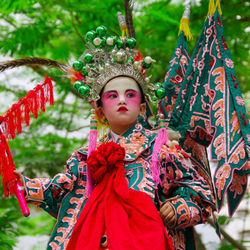 KM-215 Boy in flying children float in 10th Anniversary procession - 2