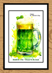 St Patrick's Day Watercolour Paintings by Paul Duddell 109-15-2025