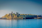 Calm Bay and Peel Castle
