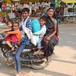 Family on Motorbike, India