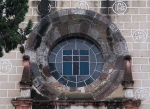 Façade, choir loft window