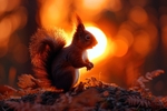 pr127 Sunrise Squirrel