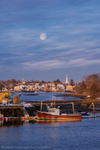 Moon over Portsmouth