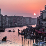 Sunset on the Grand Canal