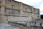 San Juan Bautista, cloister roof & exterior S nave wall clerestory