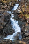 Waterfalls in the valley of Glen Nevis