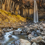 Svartifoss, Skaftafell Park, Iceland - Portrait Version