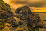 Sunset at Great Pollet Sea Arch