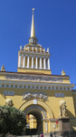Russia St Petersburg Church with spire