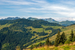 From Mittermooser Joch mountain above Niederau