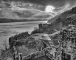 Snow Showers at Urquhart Castle