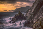 Sunset at Dunmore Head, Dinglr Peninsula, County Kerry, Ireland.