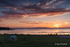 Skyscape at sunset at  Lough Neagh Pasture