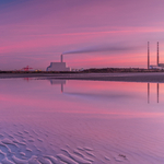 Poolbeg Chimneys from Sandymount Strand, Dublin