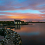 Dusk at Screebe Fishing Hut, Connemara