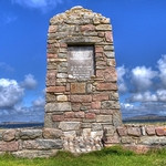 monument at ballymanus beach