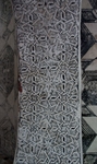 Lower cloister walk arch, arabesque mural