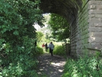070 Through rail arch to a sunny  Spofforth, all still dry