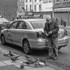 Taxi man feeding the pigeon's