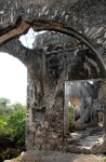 San Juan Bautista, Camarín de la Virgen, ruins with cusped arch