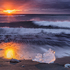 Sunrise, Jokulsarlon Beach