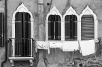 GOTHIC ARCHES WITH LAUNDRY - VENICE