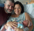 Violet with Heather & Simon