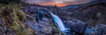 Loup of Fintry Sunset Wide Panorama