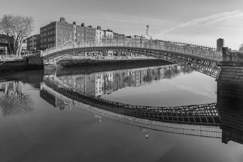Ha'penny Bridge Reflection, Dublin