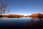 Star trails over The Coigach Hills, Highland