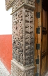 Façade portal, left pilaster & jamb