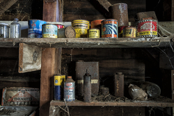 Abandoned California Hoouse | Garage Shelf
