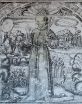 W wall mural, St. Francis