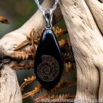 Sold jpai 182 Whitby Jet & Ammonite Inlay