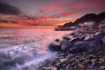 z2574 Steephill Cove at Sunset