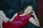 Detail from 'The Lady in Red'