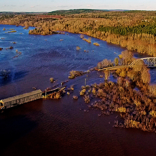 Bloomfield Creek - Spring Flood 2018 New Brunswick Canada