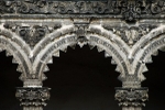 Upper cloister arch & spandrels