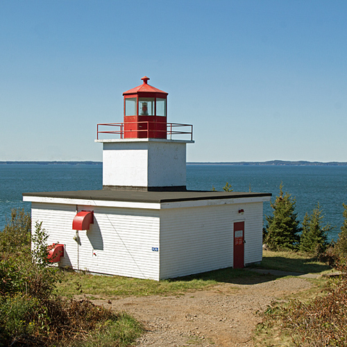 The Long Eddy Point Lighthouse on Grand Manan Island. Known locally as 'The Whistle'.
